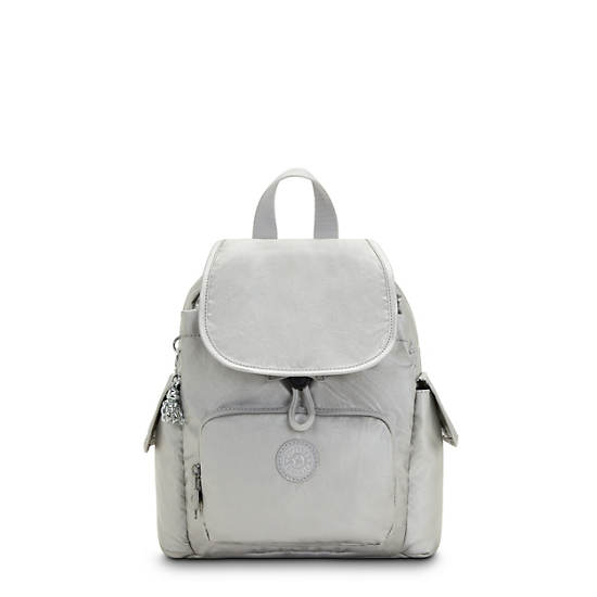 Kipling City Pack Mini Classic Metallic Backpacks Bright Metallic | CA 1481NW